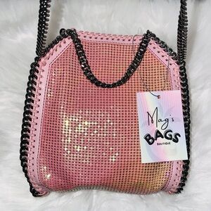 Stella McCartney Pink and Gold Crossbody Bag